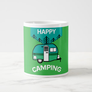 Lycklig Campers Caravaner Camper Dekorativ kud Jumbo Mugg