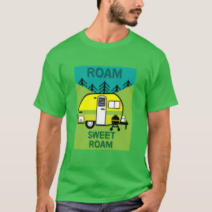 Lycklig Campers   Caravaner   Camper Dekorativ kud T Shirt