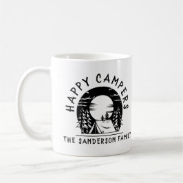 Lycklig Campers Family Namn Camping Resa Kaffemugg