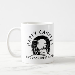 Lycklig Campers Family Namn Camping Resa Kaffemugg