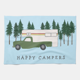 LYCKLIG CAMPERS Lastbil Camping RVing Motorhome Tr Kökshandduk