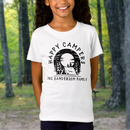 Lycklig Campers Namn Family Camping Resa T Shirt