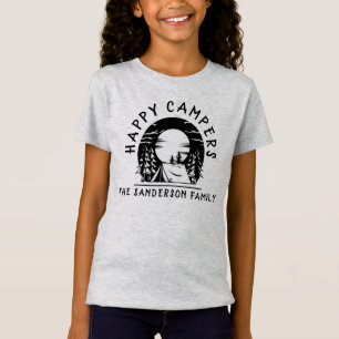 Lycklig Campers Namn Family Camping Resa T Shirt