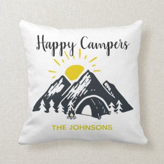 Lycklig Campers personlig anpassningsbar camping R Kudde