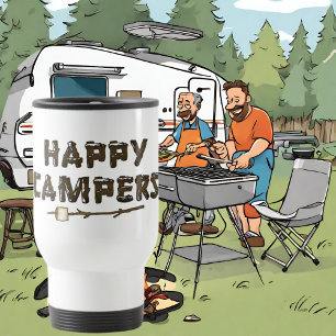 Lycklig Campers roligt resemugg