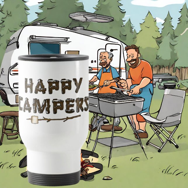 Lycklig Campers roligt resemugg (Skapare uppladdad)