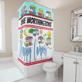 LYCKLIG CAMPERS SHOWER CURTAIN