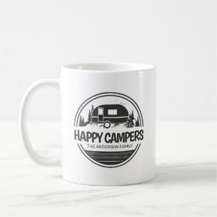Lycklig Campers Vintage Camping Kaffemugg
