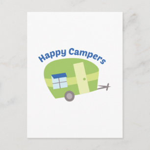 Lycklig Campers Vykort