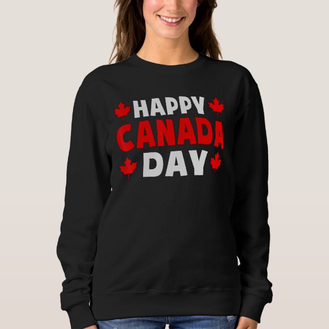 Lycklig Canada Day Cute Maple Löv Kanada Day Manar T Shirt (Framsida)