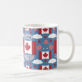 Lycklig Canada Day Gift Kaffemugg
