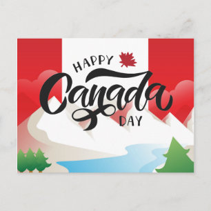 Lycklig Canada Day Travel Canada-postkort Vykort