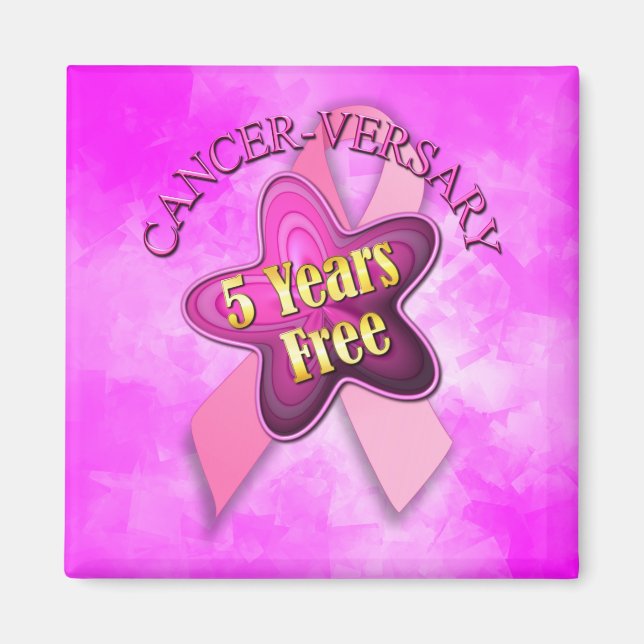 Lycklig Cancer-årsdagen Magnet (Framsidan)