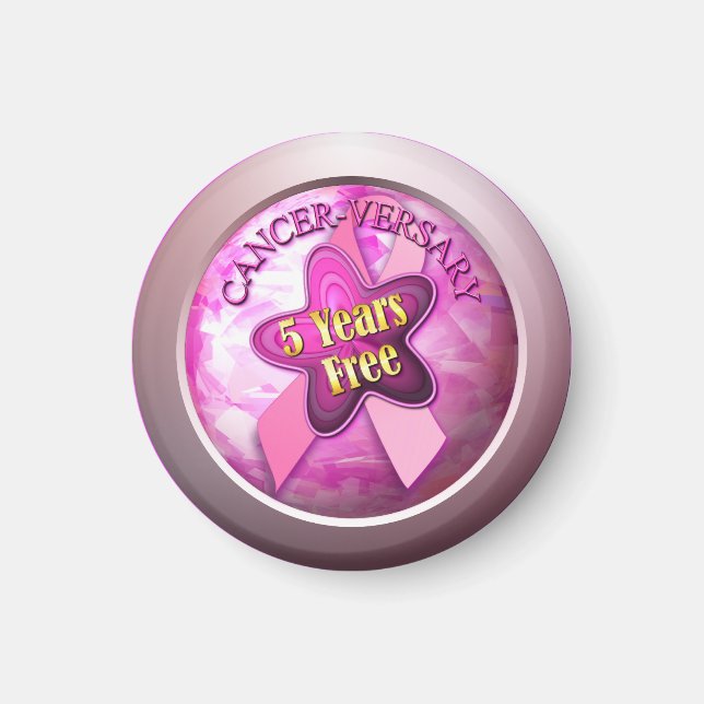 Lycklig Cancer-årsdagen Magnet (Framsidan)