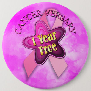 Lycklig Cancer-versary Knapp