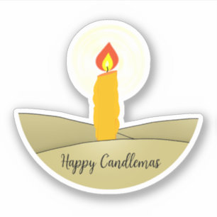 Lycklig Candlemas Klistermärken