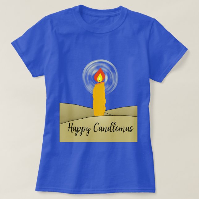 Lycklig Candlemas T Shirt (Design framsida)