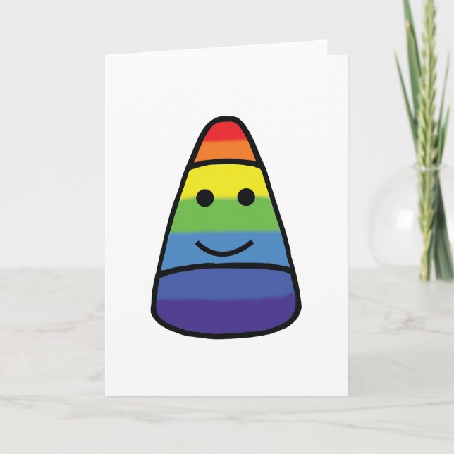 Lycklig candy corn kort (Framsida)