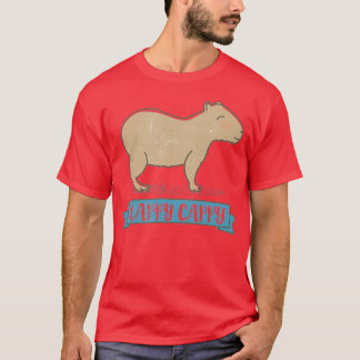 Lycklig Cappy Retro Vintage Capybara T Shirt