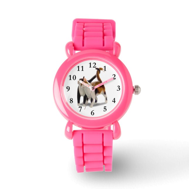 Lycklig Cat Friends Barn Watch Armbandsur (Framsida)