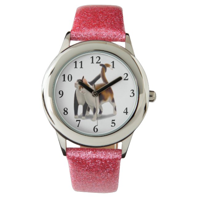 Lycklig Cat Friends Barn Watch Armbandsur (Framsida)