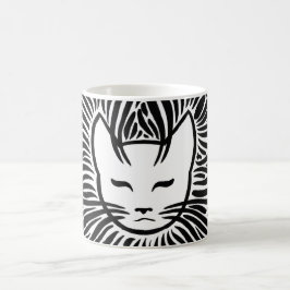 Lycklig Cat Fullt Kaffemugg