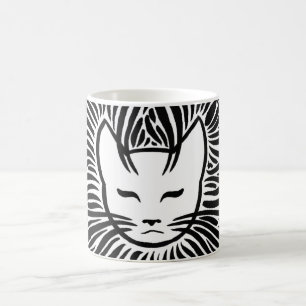 Lycklig Cat Fullt Kaffemugg