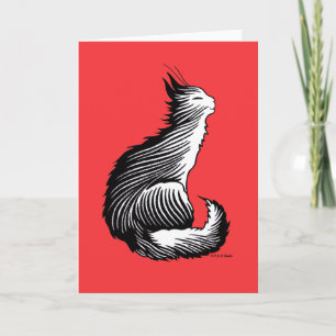 "Lycklig Cat"-hälsningskort Kort