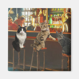 Lycklig Cat Hour Magnet