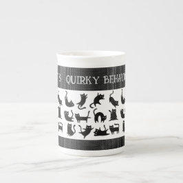 Lycklig Cat, Kattens vidriga beteende, Specialty M Benporslin Mugg