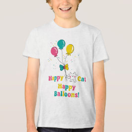 Lycklig Cat, Lycklig-ballonger! 🎈 🐱 T Shirt