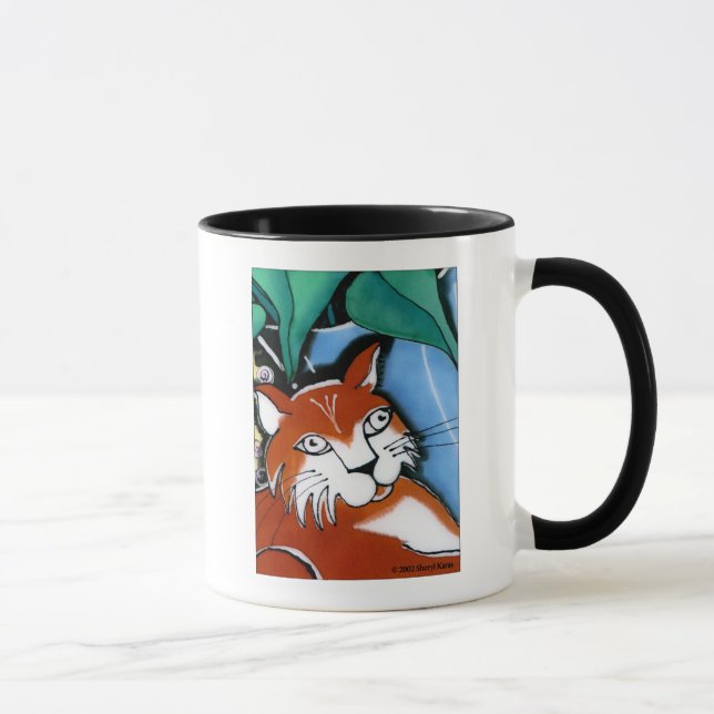 Lycklig Cat Mugg (Höger)