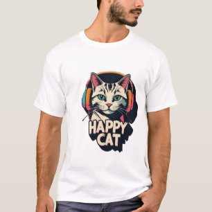 Lycklig Cat T Shirt
