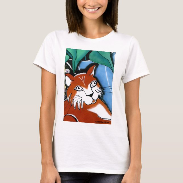 Lycklig Cat Tee Shirt (Framsida)
