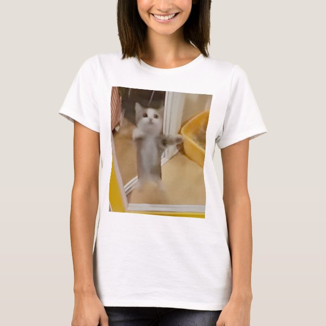 Lycklig Cat Women's T-Shirt (Framsida)