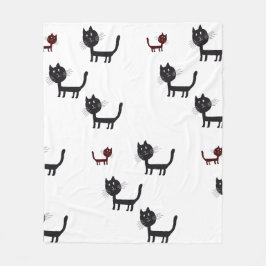 Lycklig Cats Art Fleece Blanket