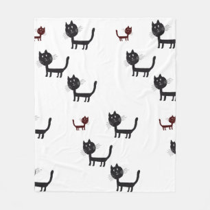 Lycklig Cats Art Fleece Blanket
