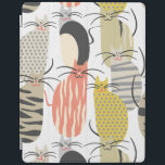 Lycklig Cats Whimsical Mönster iPad Skydd<br><div class="desc">Lycklig leende katter från ursprungliga tecknader från katt som finns på vecteezy.com och arrangerade i ett upprepande mönster. Ett underbart val för kattälskaren.</div>