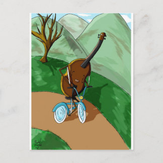 Lycklig Cello Vykort