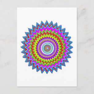Lycklig Chakra Art Vykort