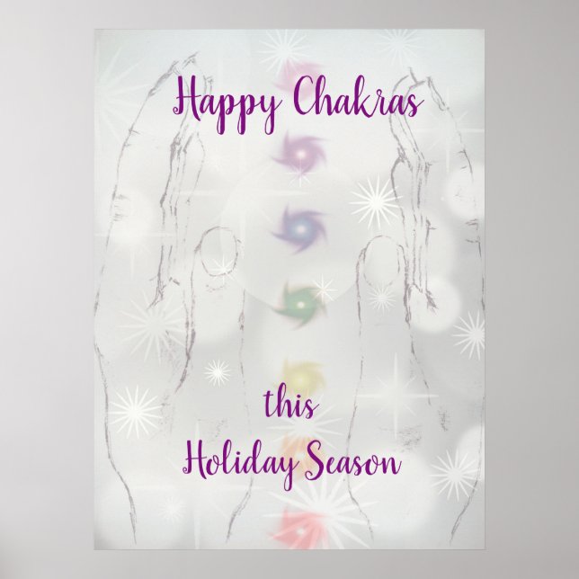 Lycklig Chakras Julhelg Poster (Framsidan)