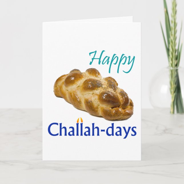 Lycklig Challah-dagar Helgkort (Framsida)