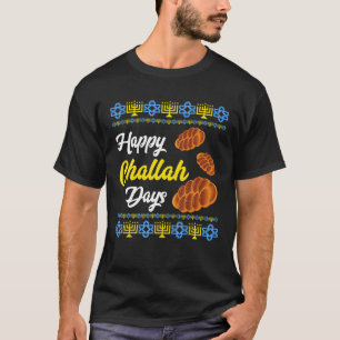 Lycklig Challah Days Challah Bread Roll Hanukkah R T Shirt