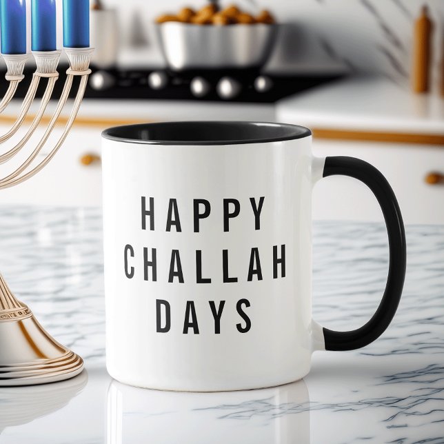 Lycklig Challah Days Cute Helgdag Pun Mugg (Skapare uppladdad)