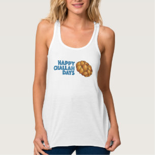 Lycklig Challah Days Hanukkah Chanukah Funny Helgd Linne Med Racerback