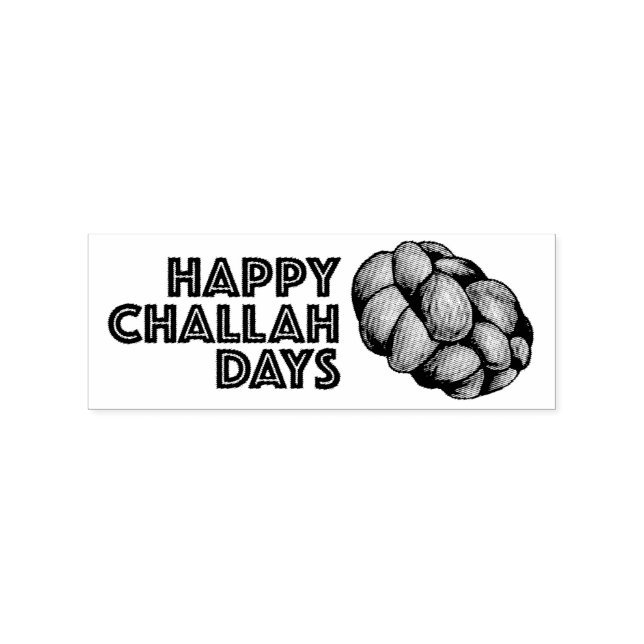 Lycklig Challah Days Hanukkah Chanukah Helgdag Bre Stämpel (Tryck)