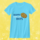 Lycklig Challah Days Hanukkah Chanukah Helgdag Bre T-shirt<br><div class="desc">Skjortan har en originalmarkör som illustrerar en kopahbröd med LYCKLIG CHALLAH DAYS i ett roligt. Underbar för Hanukkah! Ser du inte vad du är tittar för? Behöver du hjälp med anpassning? Kontakta Rebecca för att få något designat bara för dig.</div>