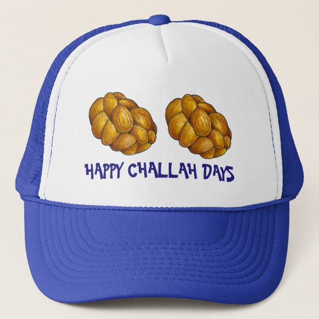 Lycklig Challah Days Hanukkah Chanukah Helgdag Loa Truckerkeps (Framsida)