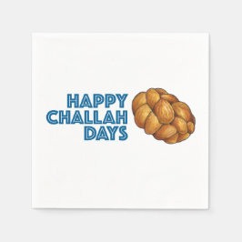 Lycklig Challah Days Hanukkah Chanukah Julfest Pappersservett