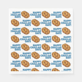 Lycklig Challah Days Jewish Helgdagars Bread Loaf Pappersservett